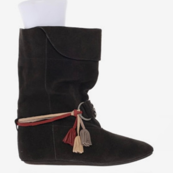 Isabel Marant Pour H&M
Ankle boots suede grey/black chain detail size 37 - Picture 2 of 11